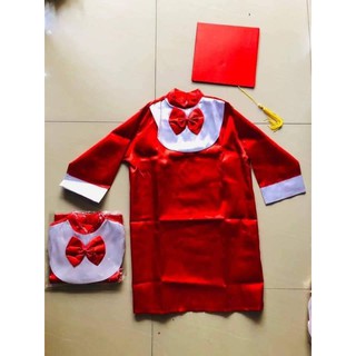Áo tốt nghiệp mầm non có kèm mũ