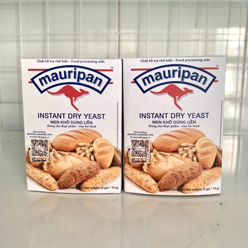 Men Nở, Men Khô Mauripan (Hộp 5 Gói x 10g)