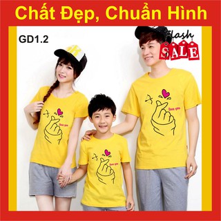 áo gia đình Thả tim 1, chất đẹp,bao đổi trả thun. phông du lịch,đi chơi, thả tim,dad mom baby family