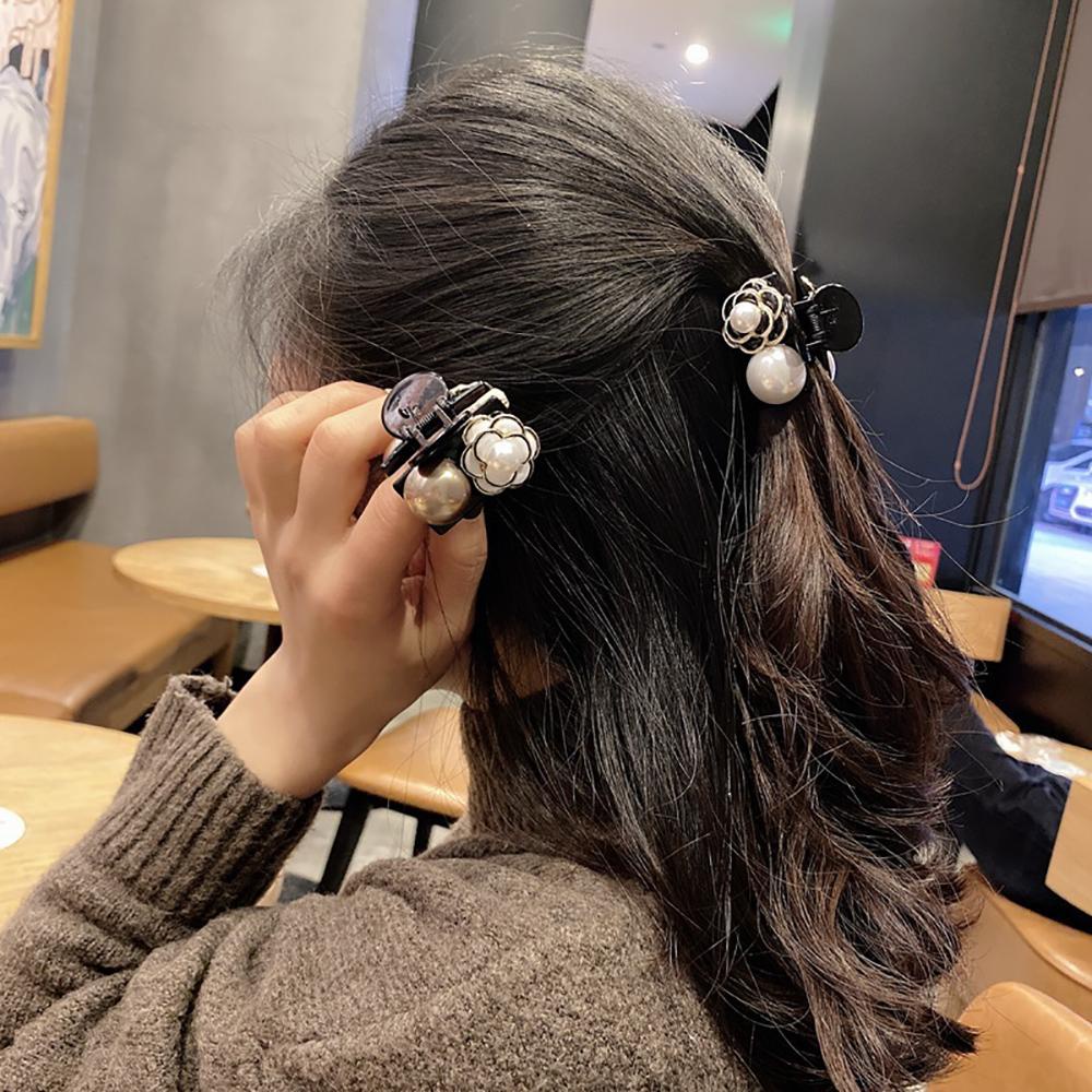 MOCHO Kẹp Tóc Càng Cua Họa Tiết Hoa Đơn Giản Thanh Lịch Cho Nữ