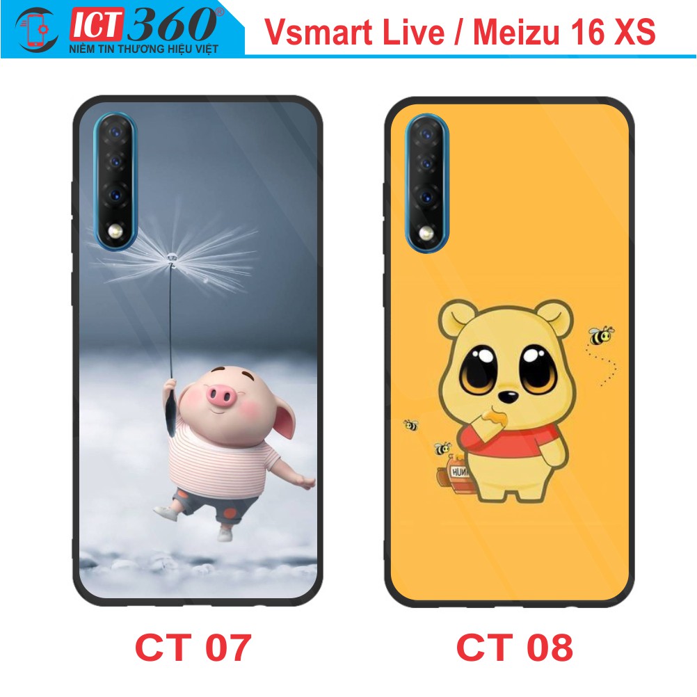 Ốp Lưng Kính  VSMART LIVE/ MEIZU 16 XS  - In Theo Yêu Cầu - Hình 3D