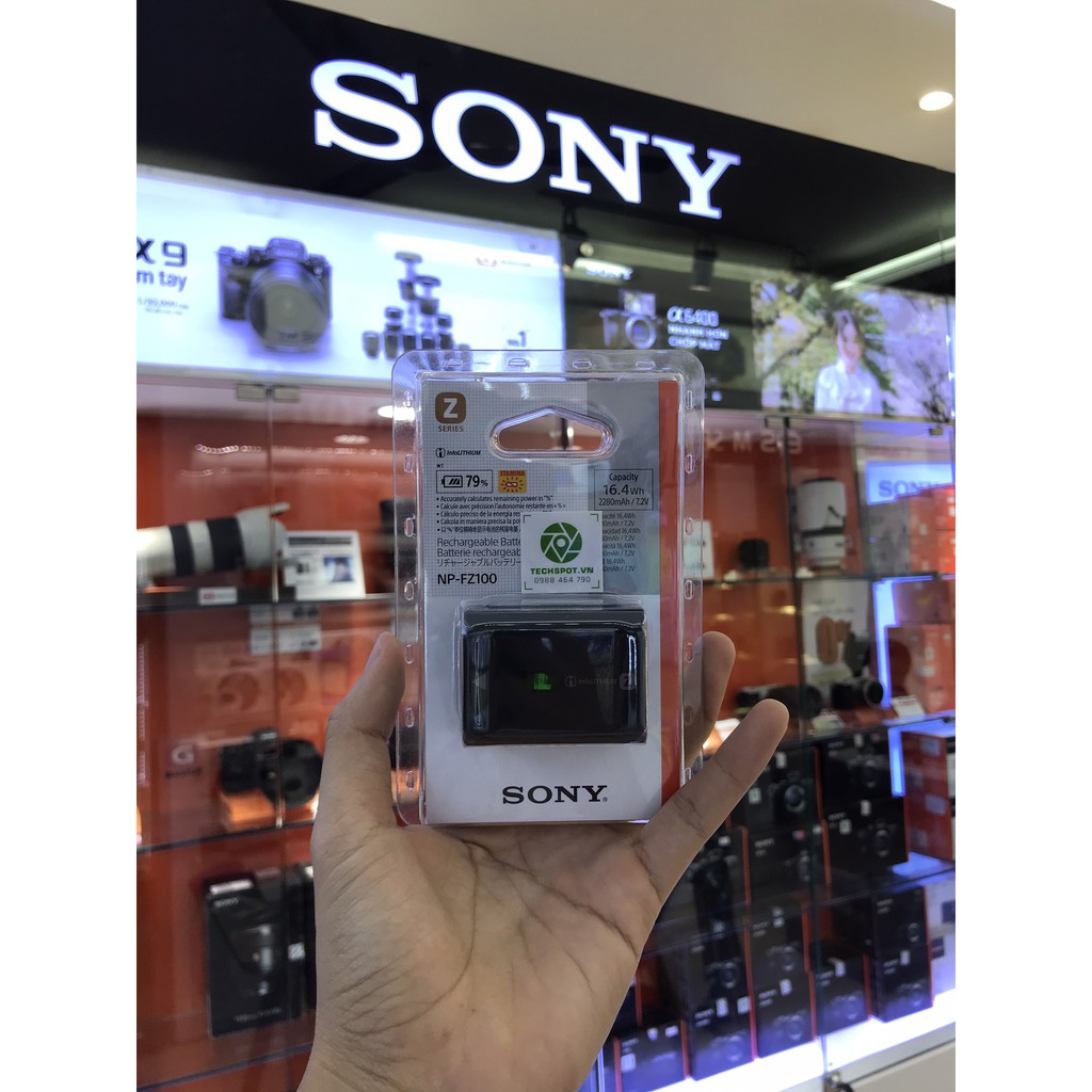 [Mã SKAMA07 giảm 8% đơn 250k]Pin Sony NP-FZ100 cho Sony A7 Mark III, Sony A7R Mark III, Sony A9 (Chính hãng)