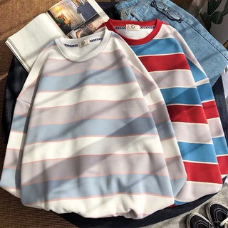 Áo sweater sọc mẫu mới cực xinh 💛❤️💙