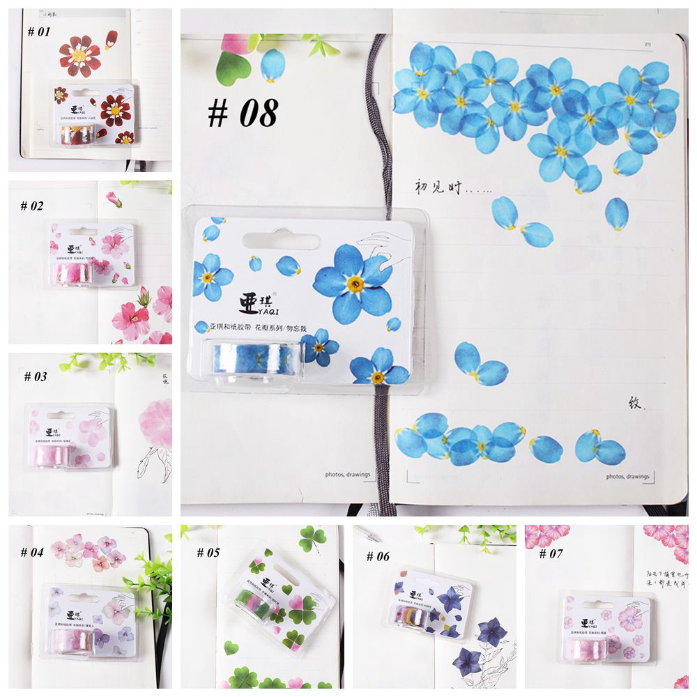 Cuộn 200 Miếng Dán Trang Trí Hình Cánh Hoa Xinh Xắn