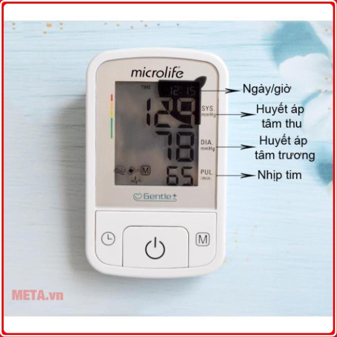 MÁY ĐO HUYẾT ÁP BẮP TAY MICROLIFE BP A2 BASIC - HÀNG CHÍNH HÃNG,  BẢO HÀNH 5 NĂM