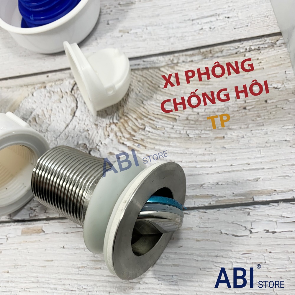 XI PHÔNG CHẬU RỬA LAVABO SUN NHỰA ĐẦU INOX CHỐNG HÔI TP ĐẸP GIÁ RẺ HÀ NỘI DÙNG CHO CHẬU CÓ LỖ XẢ TRÀN