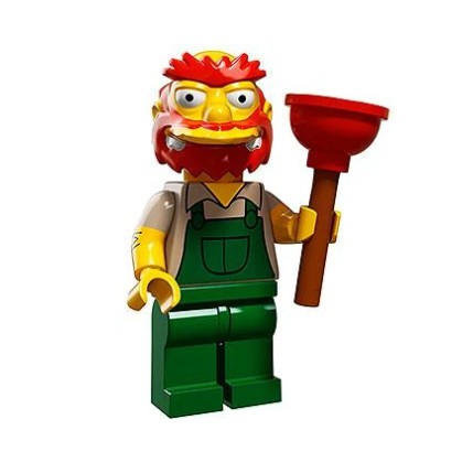 [CÓ SẴN - LIKENEW] LEGO - Nhân vật Lego Groundskeeper Willie - Series 2 The Simpsons Minifigure REAL