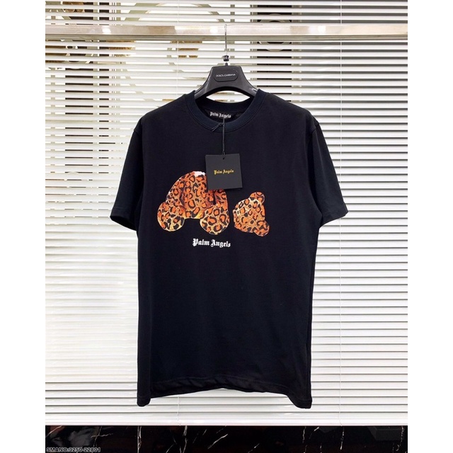 Áo Phông Nam Hình Gấu Palm Angels Siêu Đẹp - Áo Phông Nam Cổ Tròn Palm Angels Thời Trang Siêu Hot