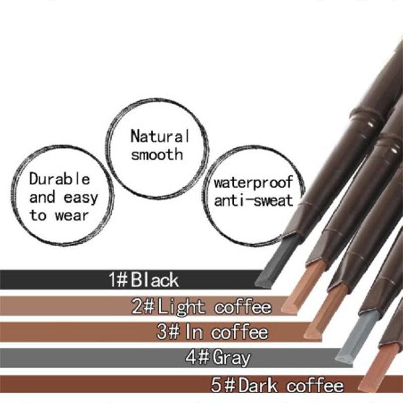 Bút Kẻ Lông Mày Hai Đầu Xoay Tự Động Lâu Trôi Chống Nước Và Mồ Hôi | BigBuy360 - bigbuy360.vn