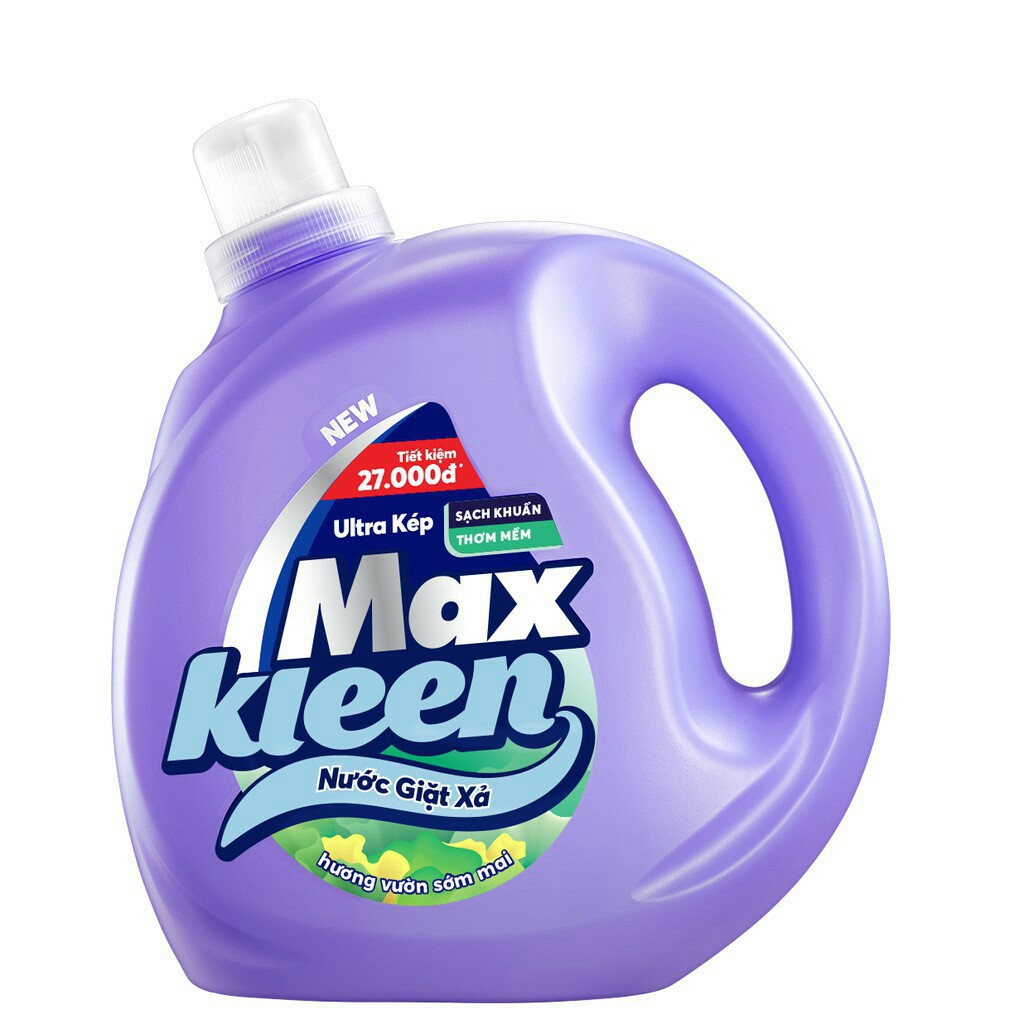 Nước Giặt Xả MaxKleen Ultra Kép chai 2.4kg (Hương Hoa Nắng &amp; Hương Huyền Diệu)