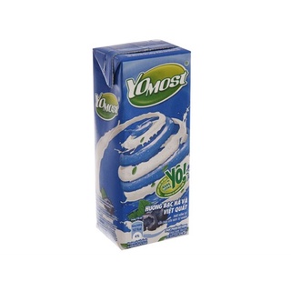 Hộp 170ml yomost sữa chua uống hương bạc hà việt quất