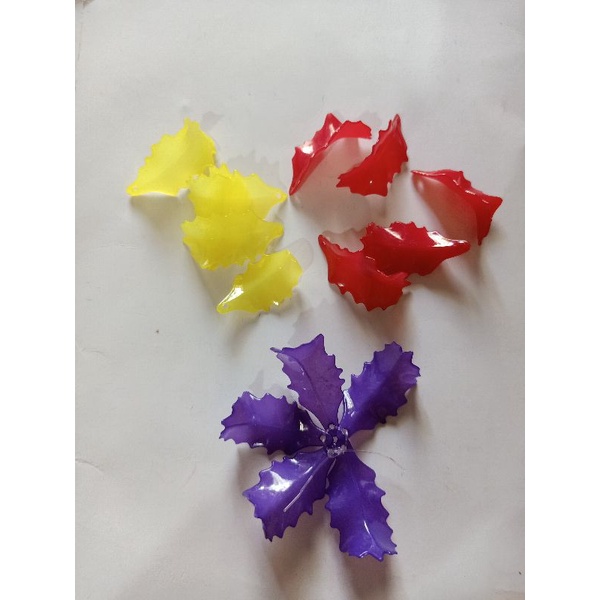 NGUYÊN LIỆU HOA PHA LÊ: 100g cánh ozo nhỏ bóng