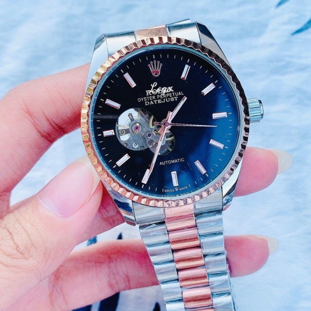 Đồng Hồ Nam Rollex Oyster Pereptual Cao Cấp 💖FreeShip 💖Dây thép không gỉ, đồng hồ cơ lộ máy Bảo Hành 12 Tháng | BigBuy360 - bigbuy360.vn