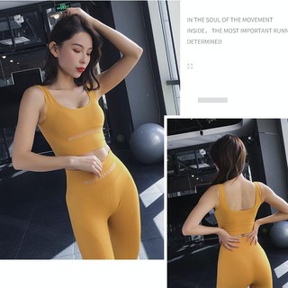 [FSSMAY08 GIẢM 20K ĐƠN 50K] 404 Set Bộ Đồ Tập Never Give Up Thể Thao Nữ Đồ Tập Gym Yoga Zumba Aerobi Giá Rẻ GYMSTORE