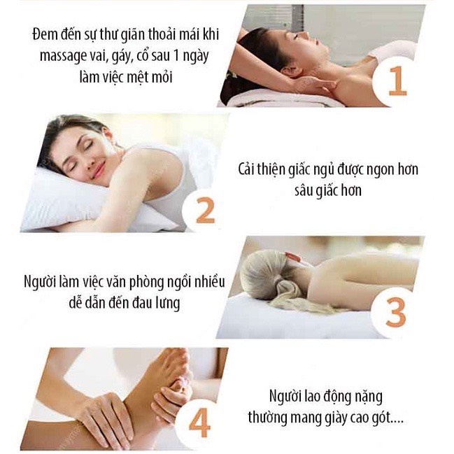 Gối Massage Hồng Ngoại 8 Bi Đa Năng Massage Vai Gáy Cổ Lưng Toàn Thân - LAVITA