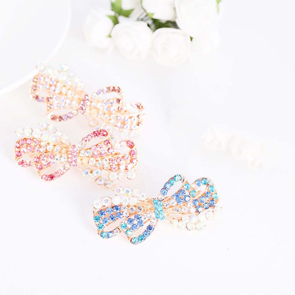 Kẹp tóc hợp kim hình bướm đính đá lấp lánh