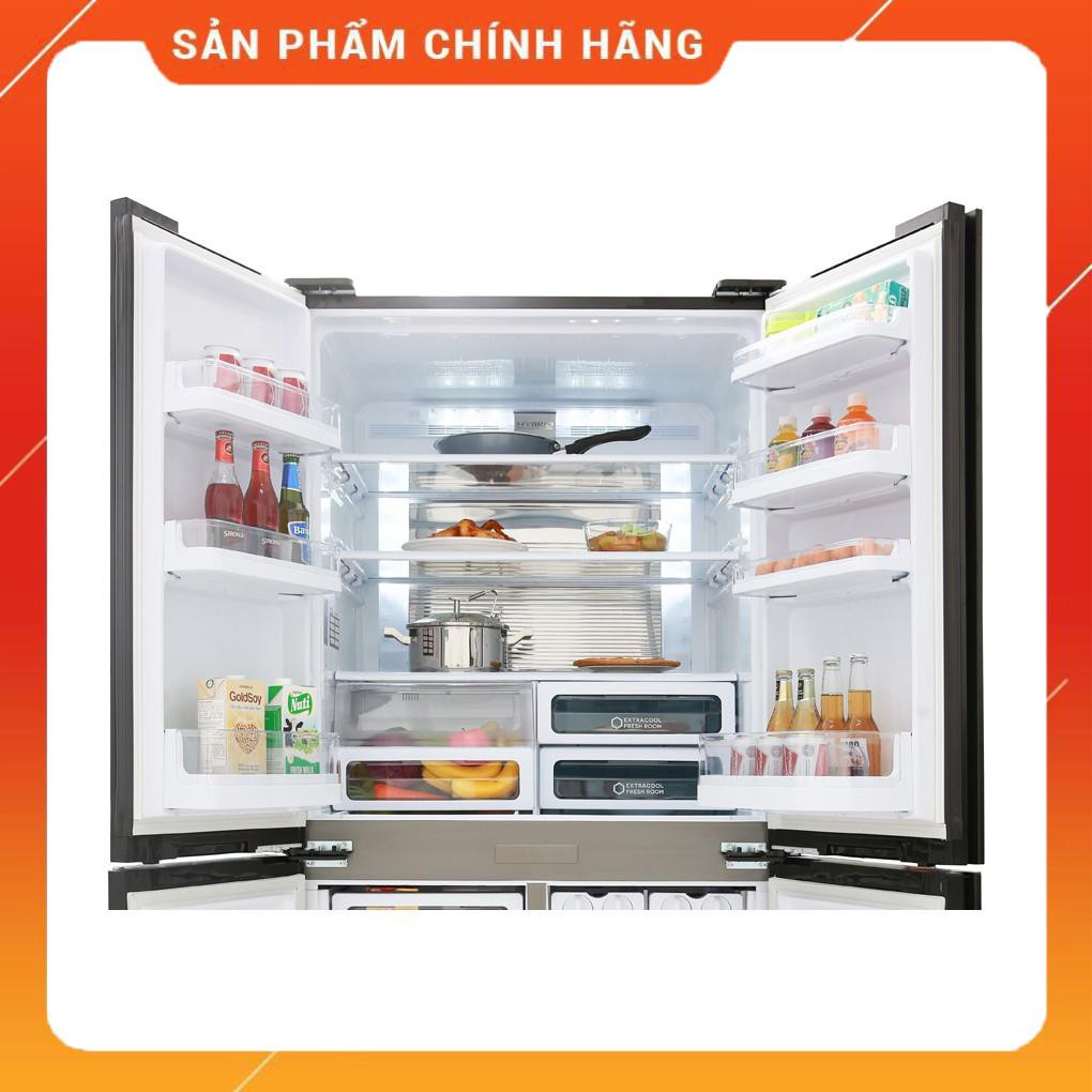 [ VẬN CHUYỂN MIỄN PHÍ KHU VỰC HÀ NỘI ] Tủ lạnh Sharp 4 cánh màu gương đen SJ-FX688VG-BK - [ Bmart247 ]