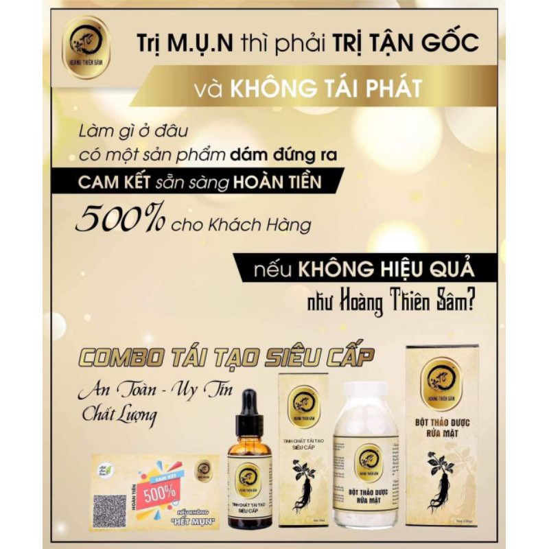 Hoàng Thiên Sâm  phiên bản Mạnh ⚡️Freeship ⚡️phiên bản dành cho da chai lì, vẫn tự tin tỏa sáng