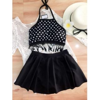 Bikini chấm bi tua