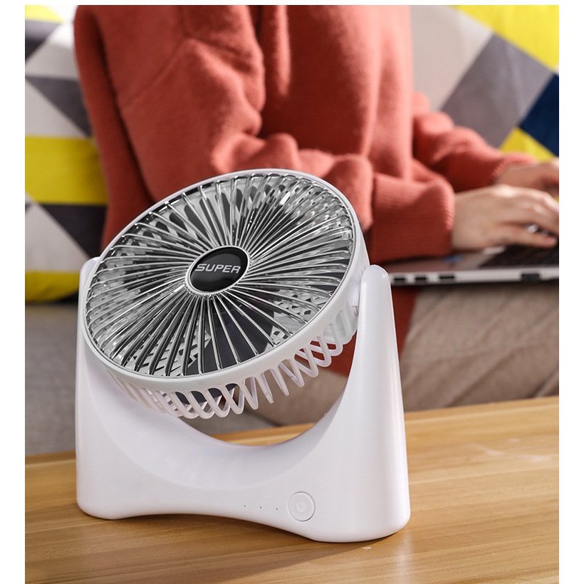 [PIN CHẠY 4-5 GIỜ] QUẠT USB TÍCH ĐIỆN SUPER FAN - 3 Chế Độ Gió Mạnh Mẽ  - BẢO HÀNH 1 ĐỔI 1 | BigBuy360 - bigbuy360.vn