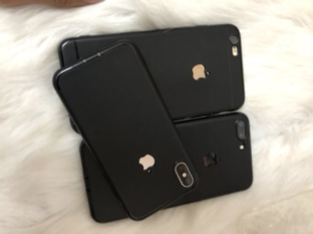 Ốp lưng cao su đen cho 6plus/6splus