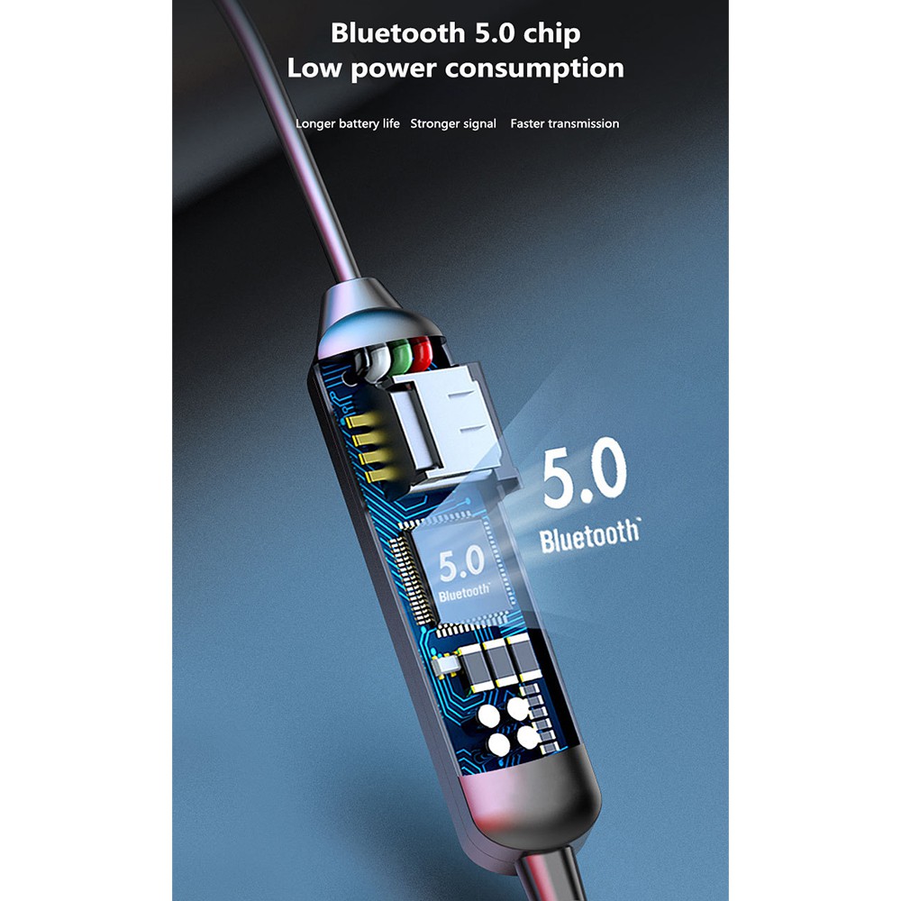 Tai Nghe Bluetooth 5.0 Bt95 Chống Thấm Nước Có Dây Đeo Cổ Tích Hợp Nam Châm Tiện Dụng | BigBuy360 - bigbuy360.vn