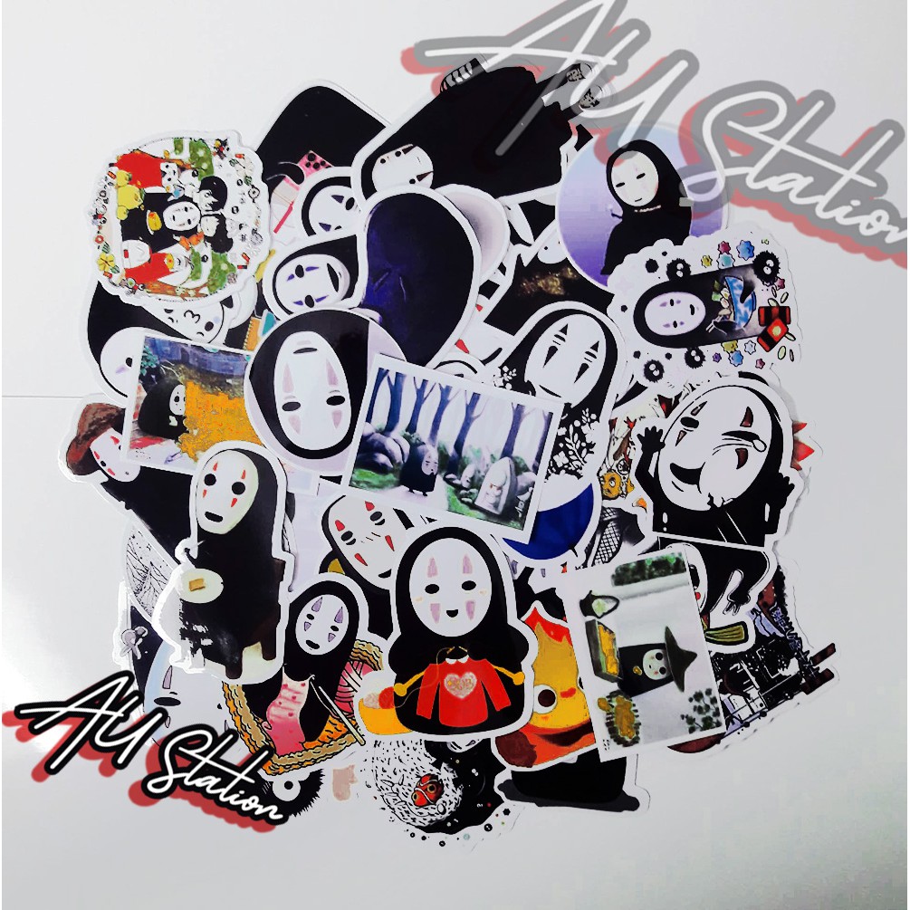 Decal Sticker NO FACE Nhựa PVC, không thấm nước, dán nón bảo hiểm, xe, laptop, Vali