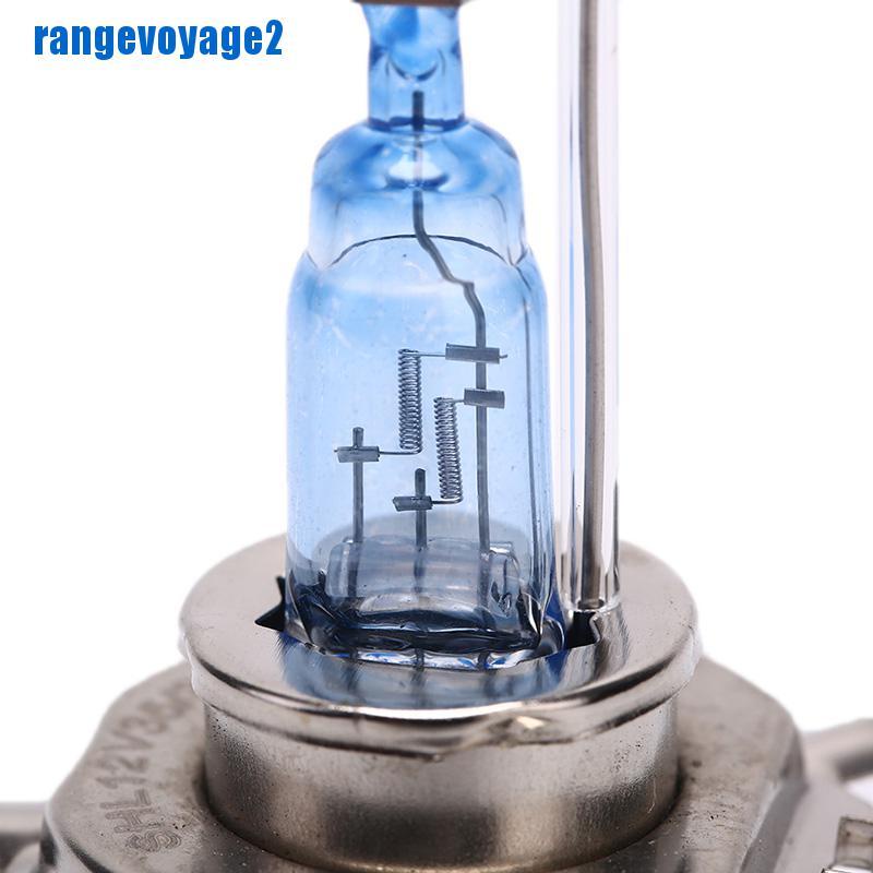 2 bóng đèn Xenon H4 3 chân 35W 6000K ánh sáng trắng cho ô tô