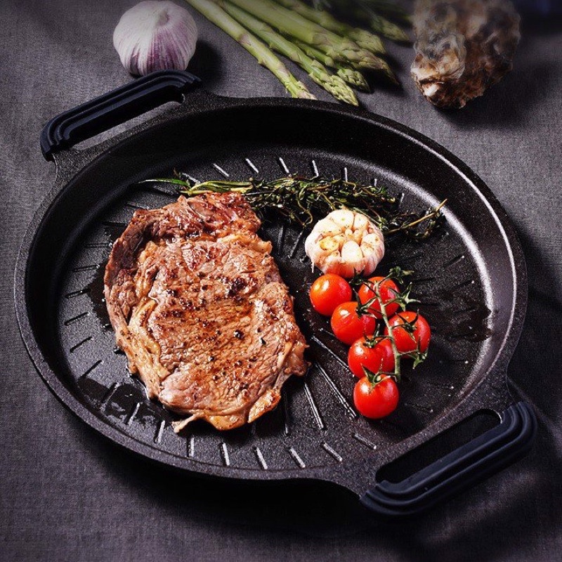 Chảo gang nướng Xiaomi Zhiwuzhu ZGKP001TCM, dùng mọi loại bếp- Hàng chính hãng