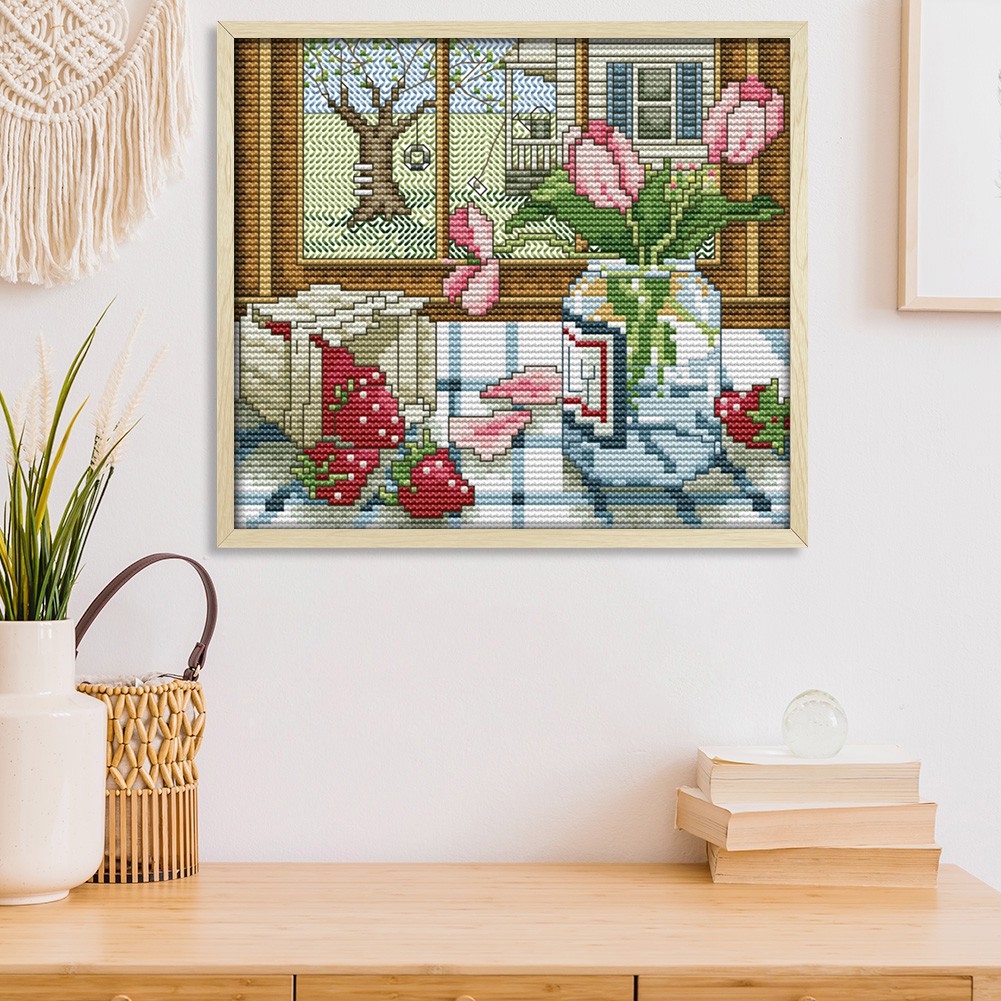 Bộ Tranh Thêu Chữ Thập 4 Mùa Hình Phong Cảnh 14ct | BigBuy360 - bigbuy360.vn