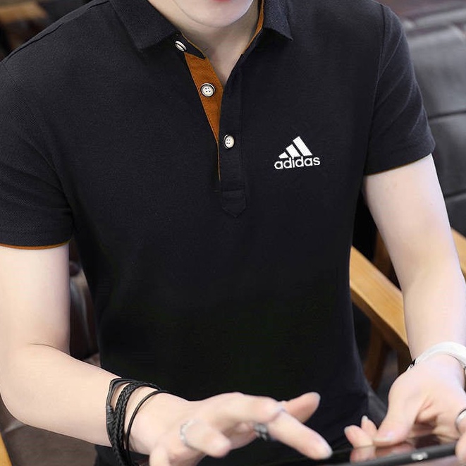 Áo thun nam tay ngắn ve áo cotton tinh khiết Áo sơ mi POLO mùa hè kiểu mới thoáng khí thấm mồ hôi | BigBuy360 - bigbuy360.vn