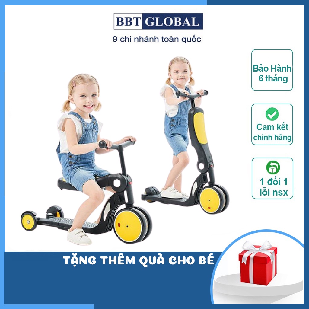 Xe trượt scooter đa năng cho bé 5 trong 1 SK1310 BBT GLOBAL, cho bé từ 1-8 tuổi, bảo hành 12 tháng