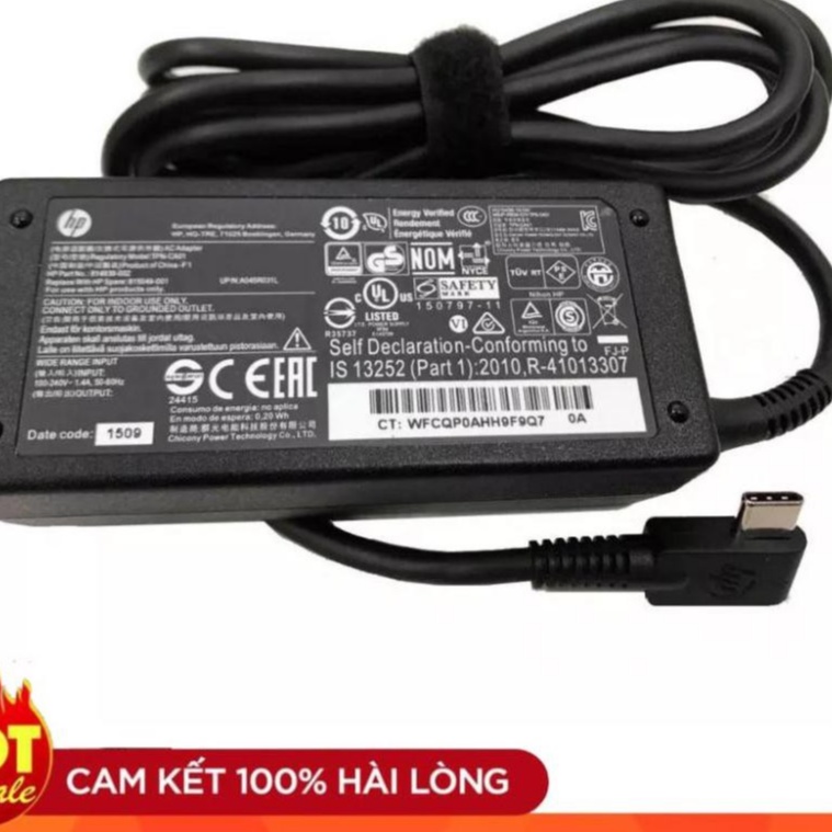 Sạc HP/Compaq 20V-3.25A 15V-4.33A /12V-5A /10V-5A /9V-3A /5V-3A - 65W USB-Type C ZIN