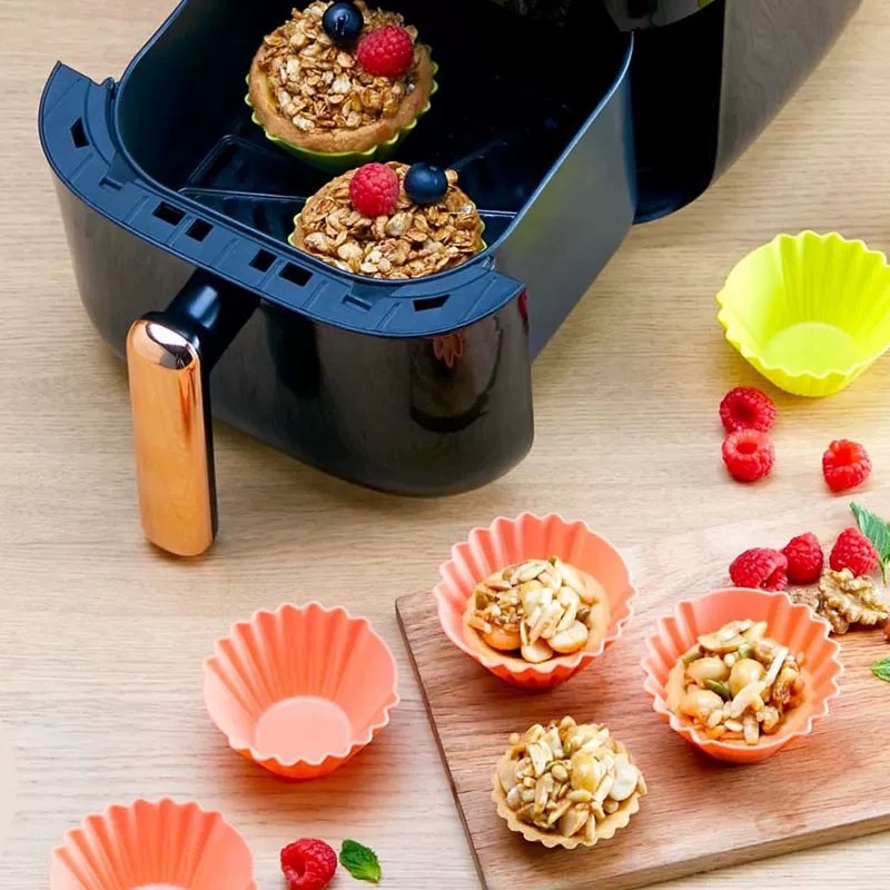 Chén/ Khuôn Silicon Làm Bánh Cupcake Chính Hãng Tupperware - Sử Dụng Được Trong Lò Nướng, Nồi Chiên Không Dầu