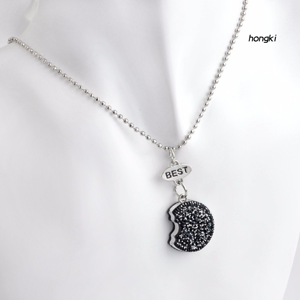 Set 2 Dây Chuyền Mặt Bánh Quy Và Cốc Cà Phê In Chữ Best Friends Dễ Thương