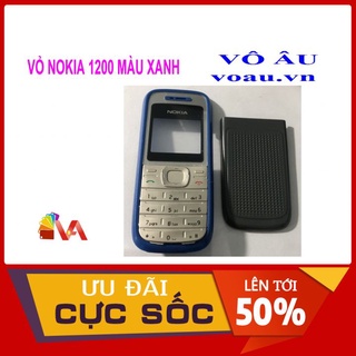 Vỏ nokia 1200 màu xanh