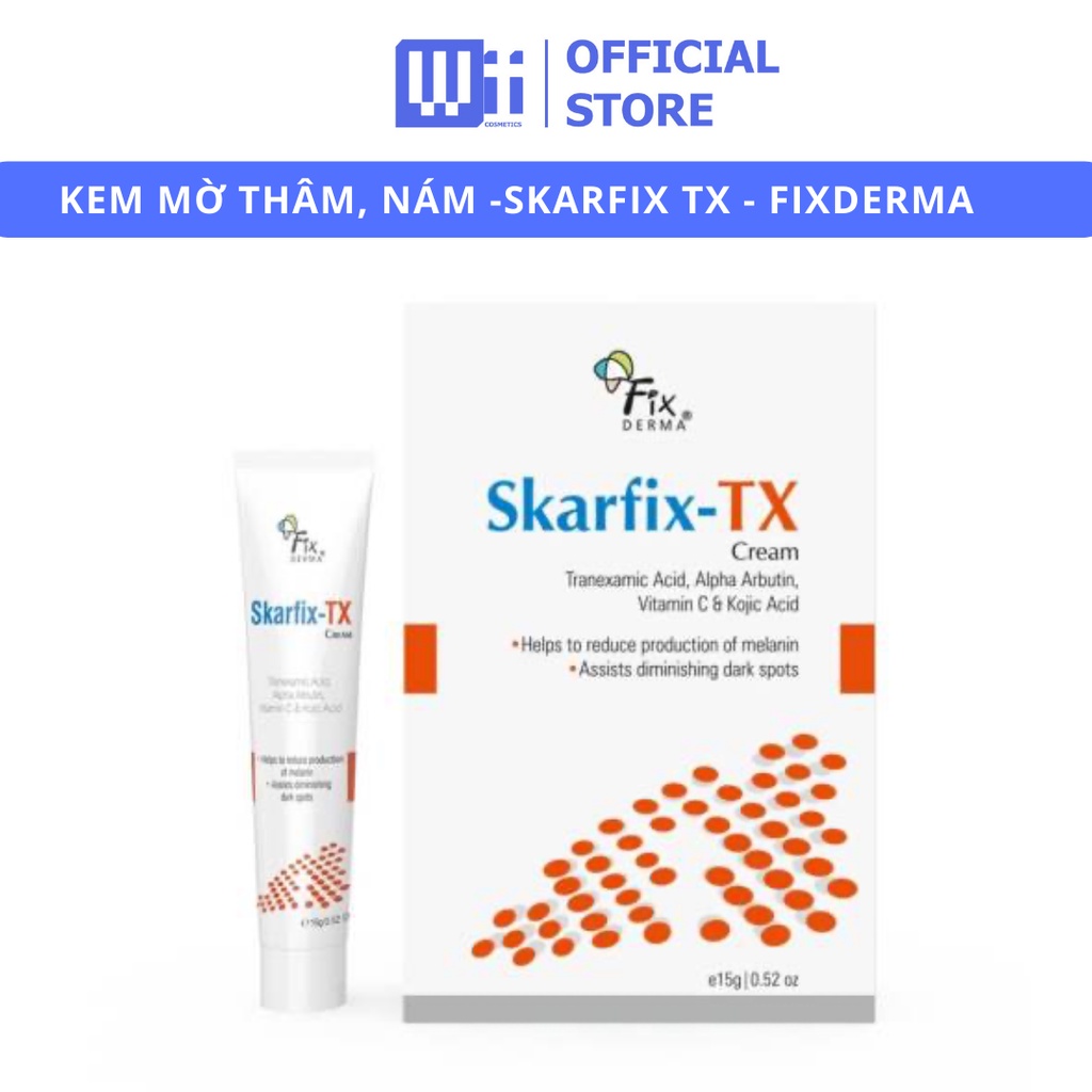 [CHÍNH HÃNG] Kem Dưỡng Mờ Thâm, Nám, Tàn Nhang - Fixderma Skarfix-TX Cream - 15g