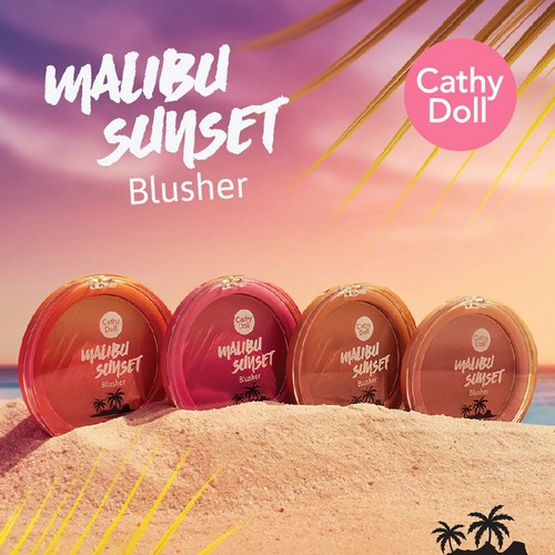 Phấn Má Hồng Cathy Doll Malibu Sunset Blusher 7g #01 Spring