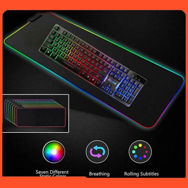 Miếng lót chuột 350*250mm đèn LED nhiều màu cho PC Laptop