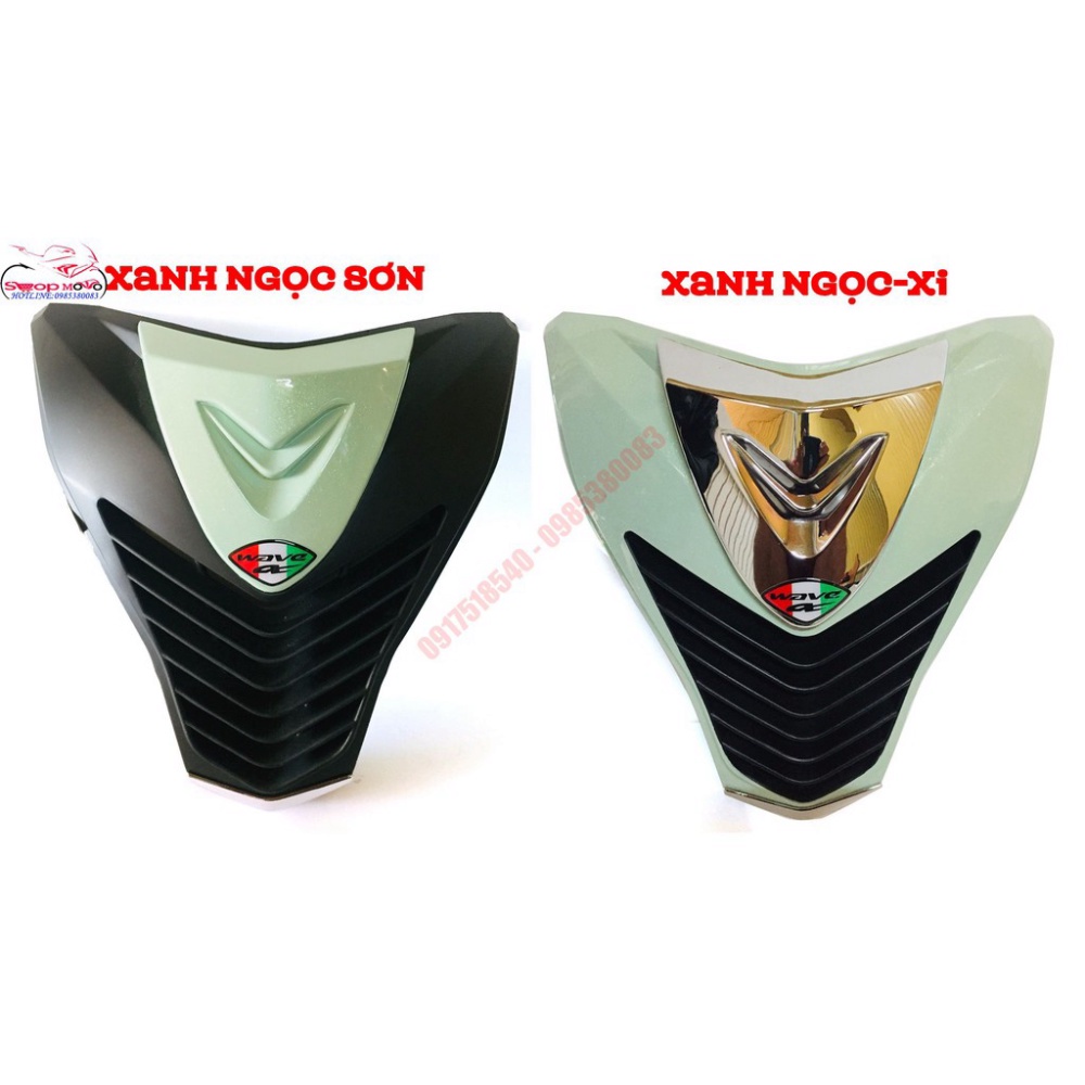 Mặt nạ chế Wave a 110 2017 - 2019 mẫu mới độ kiểu Sh Ý ( hàng dày cao cấp L1 )  Ảnh thật Sp