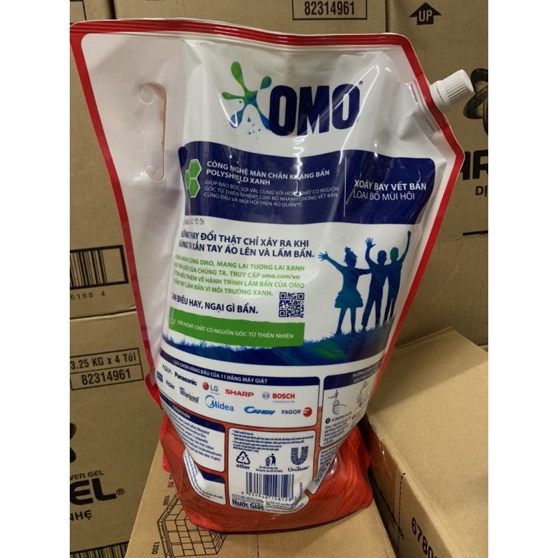 Nước giặt omo túi 3.9kg cửa trên