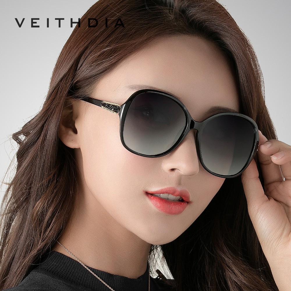 Kính Mát VEITHDIA V3025 Tròng Phân Cực Thiết Kế Retro Kiểu Dáng Sang Trọng Cho Nữ | BigBuy360 - bigbuy360.vn