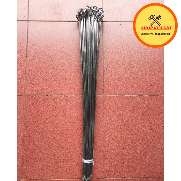 Xiên nướng thịt inox 60cm dày 4mm