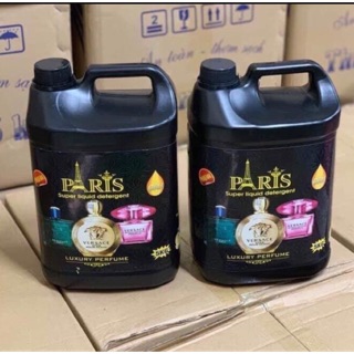 GIẢM 30% _ Nước giặt Pari hương hoa Pháp 5in1-can vuông 5 lít