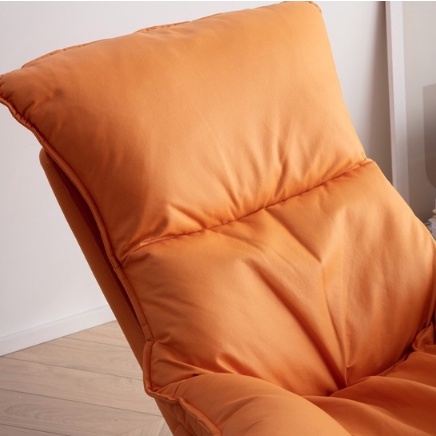 Ghế bập bênh thư giãn đọc sách - kèm đôn - Da công nghiệp