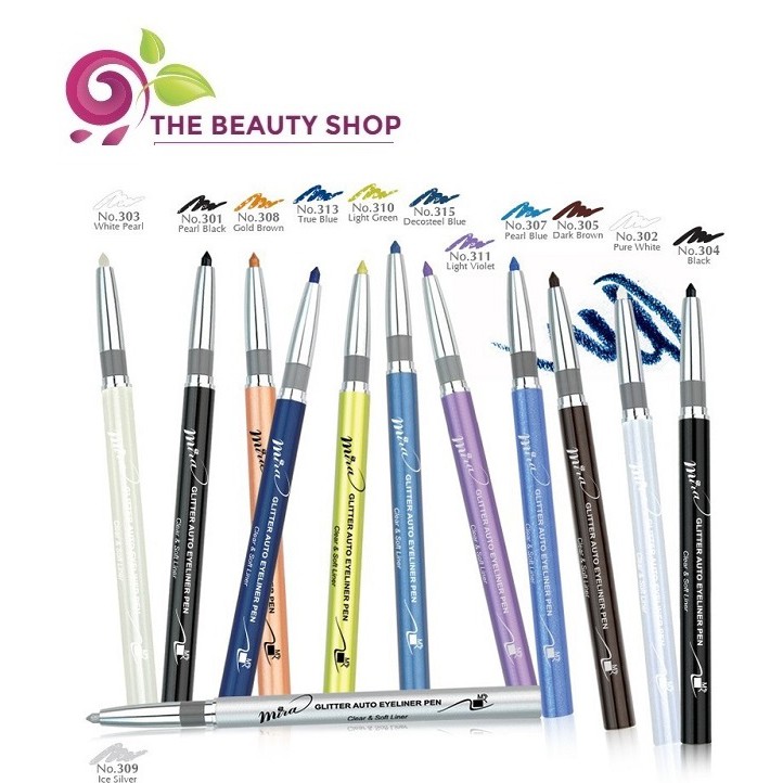 Chì Kẻ mí Mắt Có Nhũ Mira Glitter Eyeliner Pen