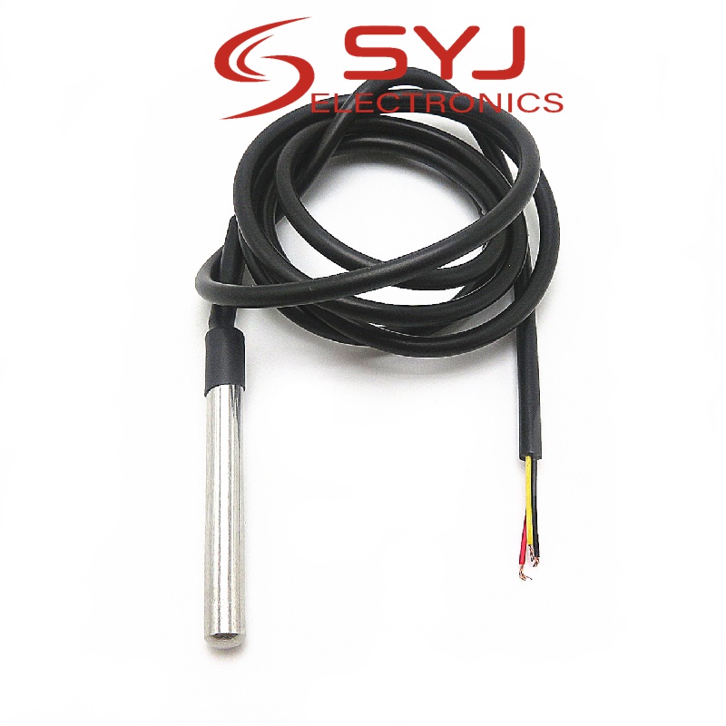 1 CÁI DS1820 Gói thép không gỉ Chống nước DS18B20 đầu dò nhiệt độ cảm biến nhiệt độ 18B20 Cho Arduin