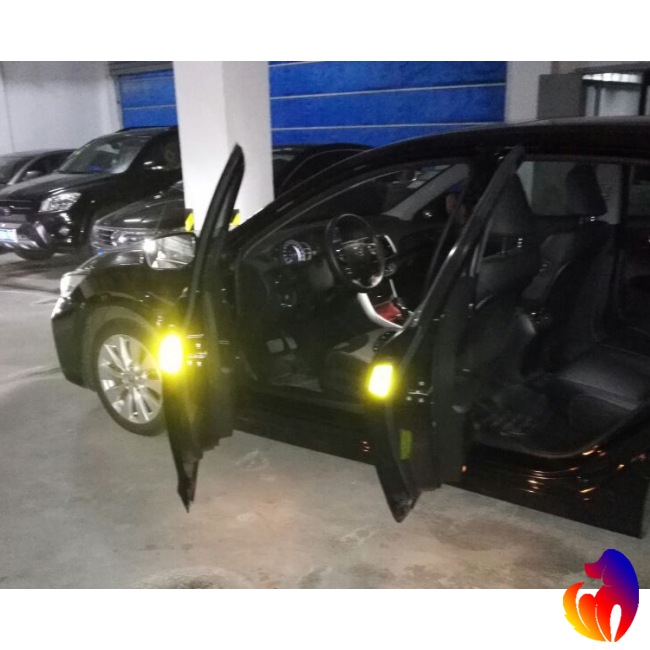 Blackhole 4PCS Auto Car Door OPEN Sticker Reflective Tape Safety Warning Decal Scratchproof Prevent-bump