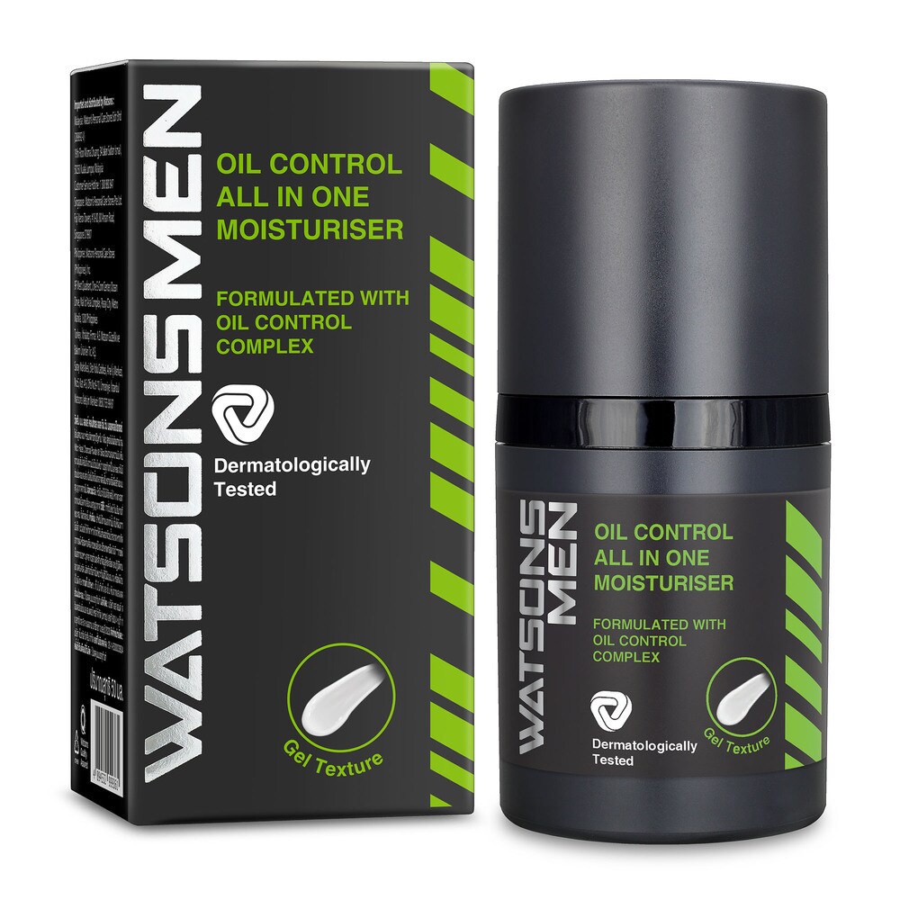 Kem Dưỡng Ẩm Watsons Men Oil Control All In One Moisturiser Kiểm Soát Dầu Nhờn 50ml