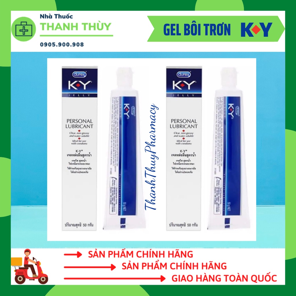 Gel Bôi Trơn Durex K-Y Jelly [Hộp 50g] Nhập Khẩu Chính Hãng DKSH Việt Nam